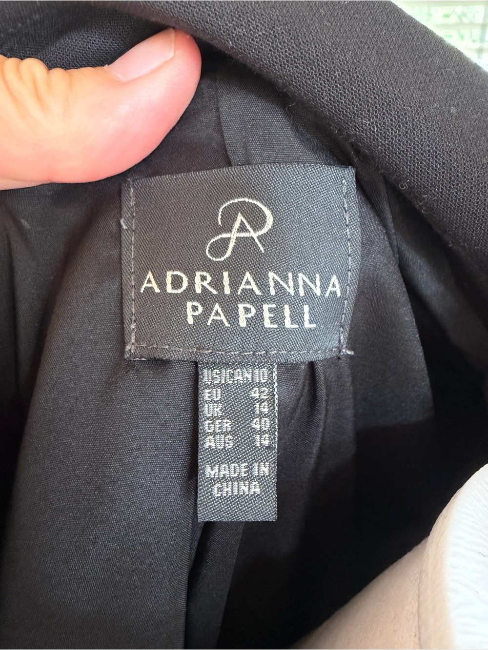 Adrianna Papell Black Point Hem One-Button Blazer Jacket - Picture 6 of 6